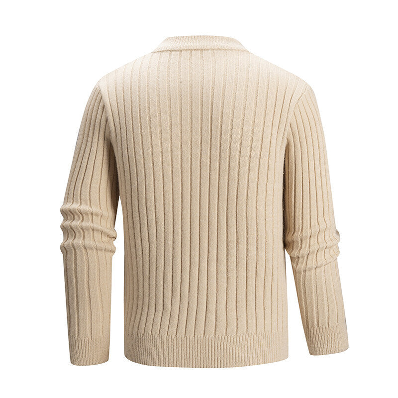 Herren Pullover aus strukturiertem Strickmaterial