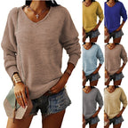 Damen lässiger Strickpullover R&B