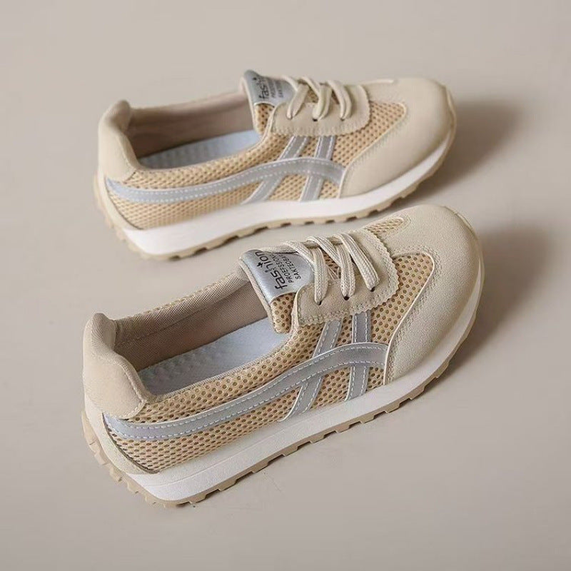 Damen Sportliche Sneakers im Retro-Stil mit atmungsaktivem Mesh-Obermaterial R&B