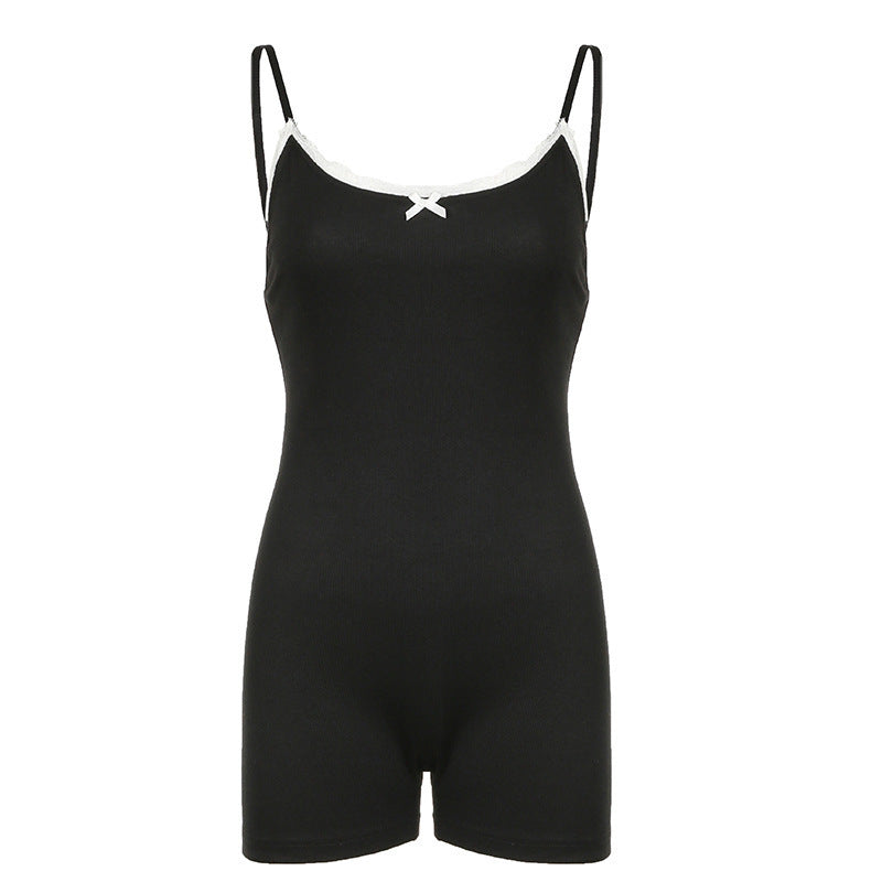 Damen Komfortabler Body mit feiner Spitzenverzierung R&B
