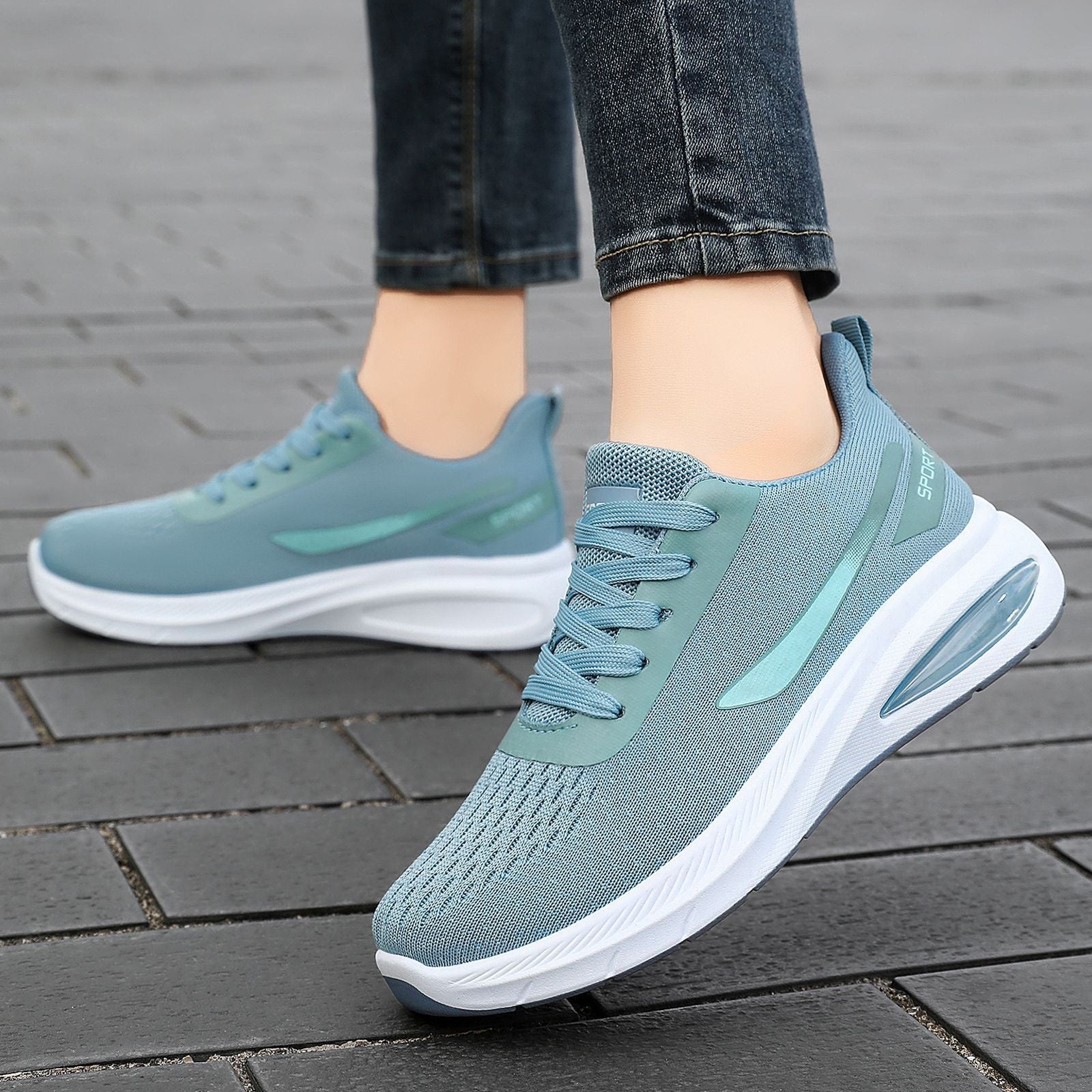 Damen Atmungsaktive Sport Sneakers mit Dämpfungstechnologie R&B