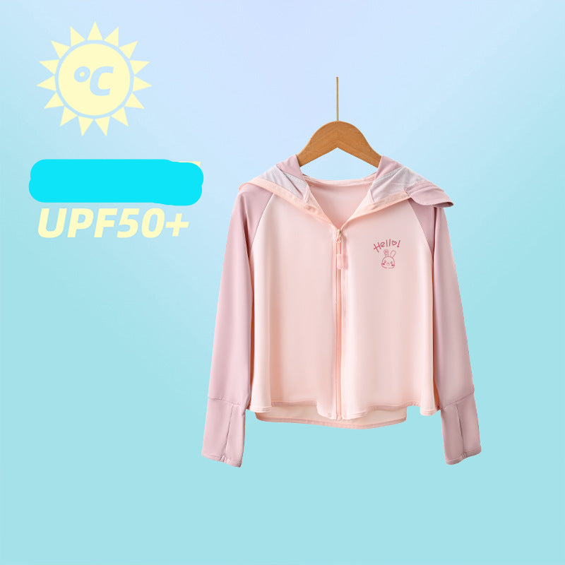 Mädchen funktionale UV-Schutzjacke mit Kapuze R&B