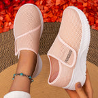 Damen Atmungsaktive Slip-On Sneakers mit Klettverschluss