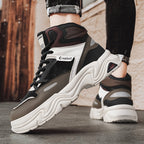 Damen Sportliche High-Top Sneakers mit dämpfender Sohle und atmungsaktivem Obermaterial R&B
