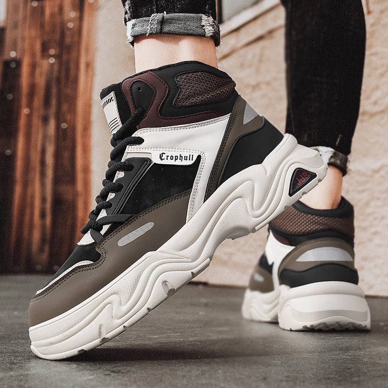 Damen Sportliche High-Top Sneakers mit dämpfender Sohle und atmungsaktivem Obermaterial R&B
