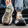 Damen modische Slip-On Sneakers mit einzigartigem Design und rutschfester Sohle R&B