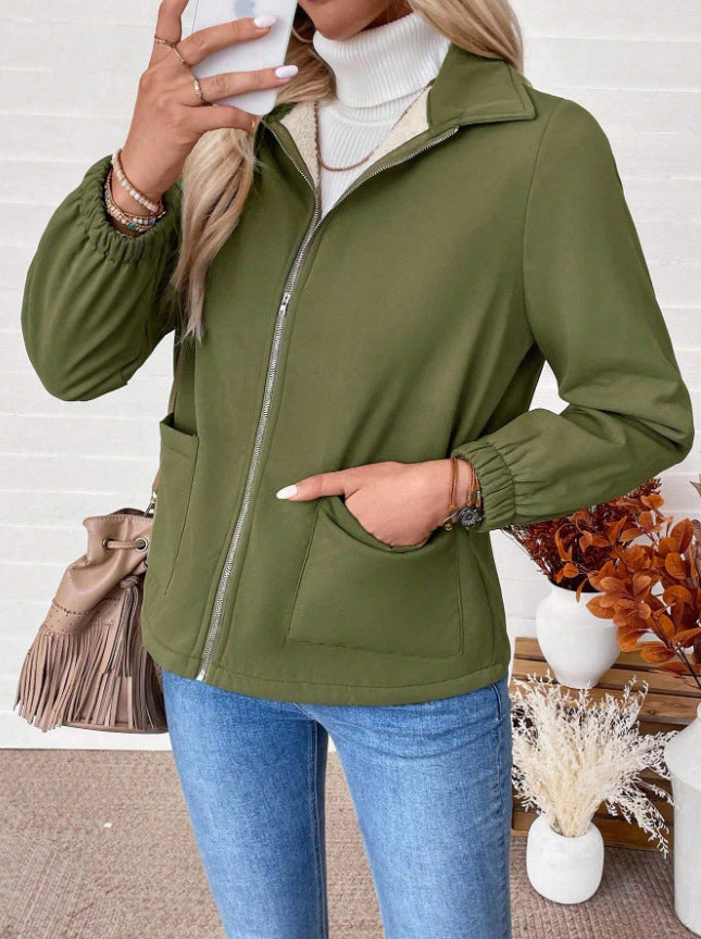 Damen Freizeitjacke mit Frontreißverschluss und praktischen Taschen R&B