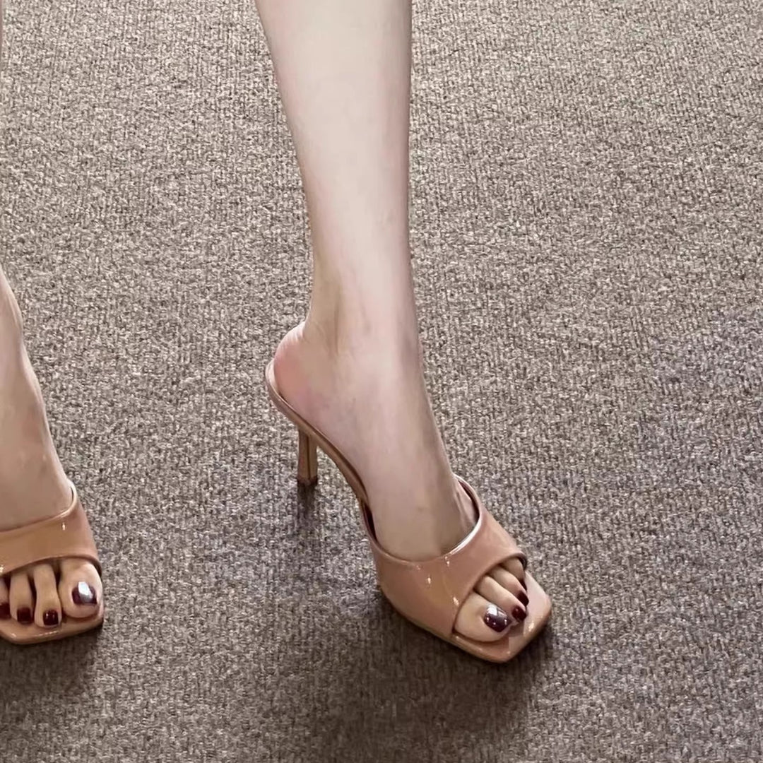 Damen Hochhackige Sandalen mit verziertem Riemendesign R&B