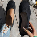 Damen Bequeme Slipper mit atmungsaktivem Strickdesign R&B