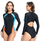 Damen Langarm Badeanzug mit sportlichem Design R&B