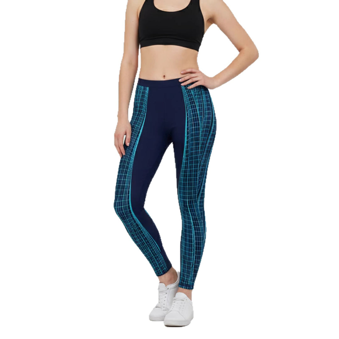 Damen Sportleggings mit stylischem Sternen-Design und hohem Bund R&B