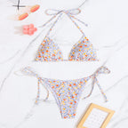 Damen Triangel-Bikini-Set mit verstellbaren BindR&Bändern R&B
