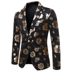 Herren Blazer mit floralem Design und elegantem Schnitt