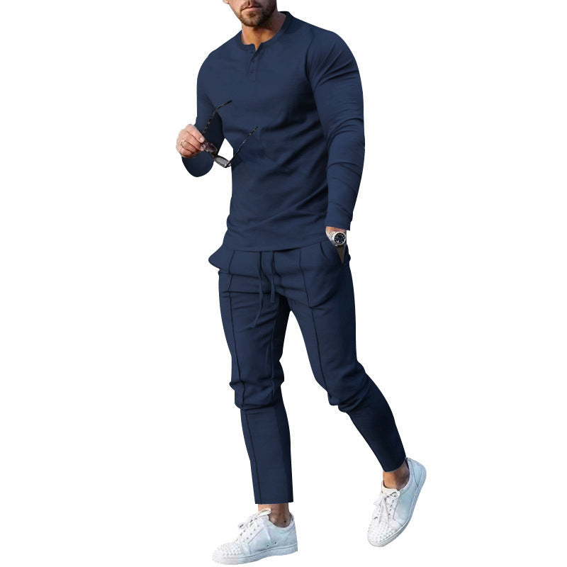 Herren Baumwoll-Jogginganzug mit atmungsaktiven Eigenschaften und modischem Schnitt R&B