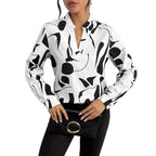 Damen Elegante Bluse mit modernem Muster R&B