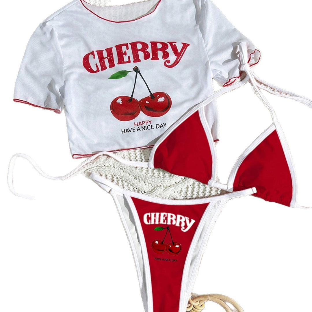 Damen Bikini-Set mit kreativem grafischen Design R&B