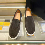 Damen Mokassin Sneakers aus feinem Wildleder mit elastischem Gummizug R&B
