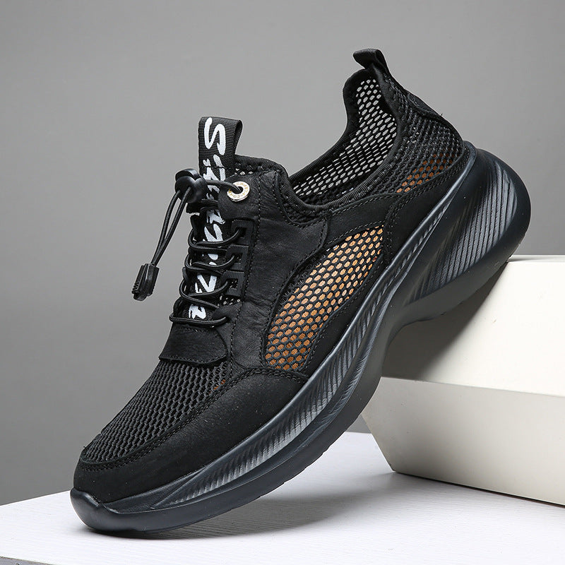 Herren Atmungsaktive Freizeitsneaker mit elastischem Schnellverschluss R&B