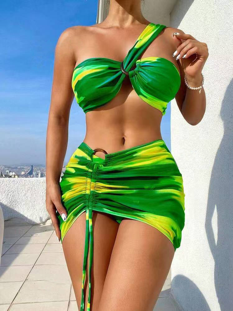 Damen Cropped Top und Minirock Set R&B