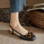 Damen Slingback-Ballerinas mit elegantem Schnallen-Detail und modischem Fußbett R&B