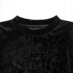 Damen elegantes Gesamt-Set mit glitzernder Oberfläche R&B