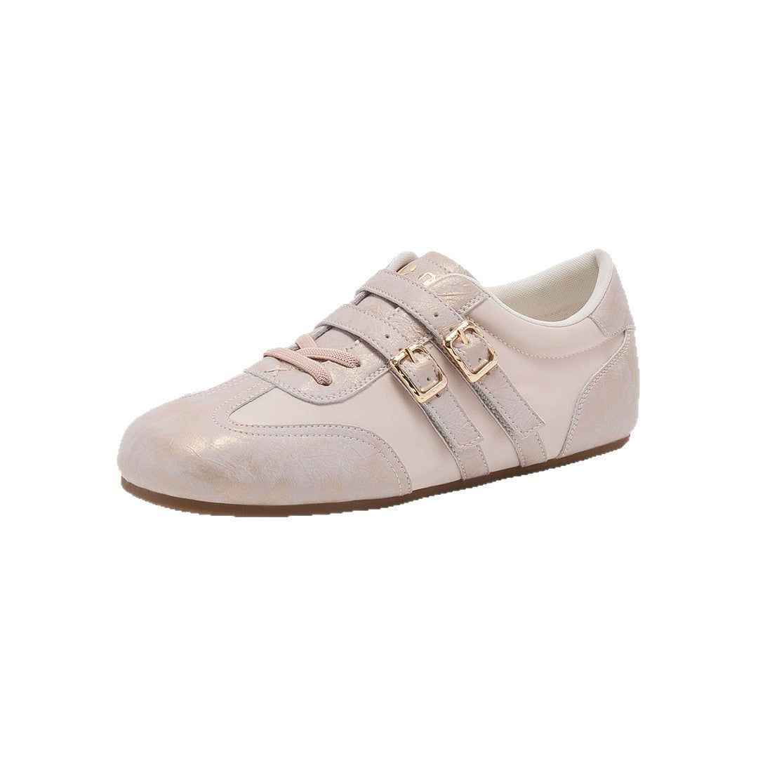 Damen modische Sneakers mit doppeltem Riemchenverschluss R&B