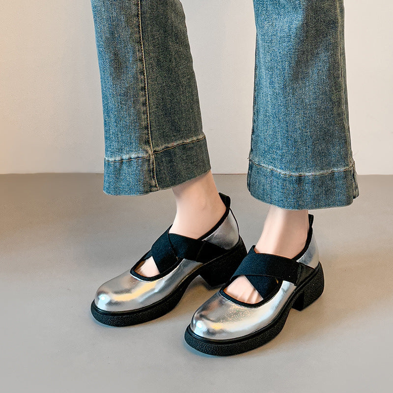 Damen Gemütliche und stilvolle Schuhe mit elastischem Riemen