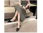 Damen elegante Slingback Ballerinas mit zarten Riemchen R&B