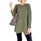 Damen Übergroßer Strickpullover R&B