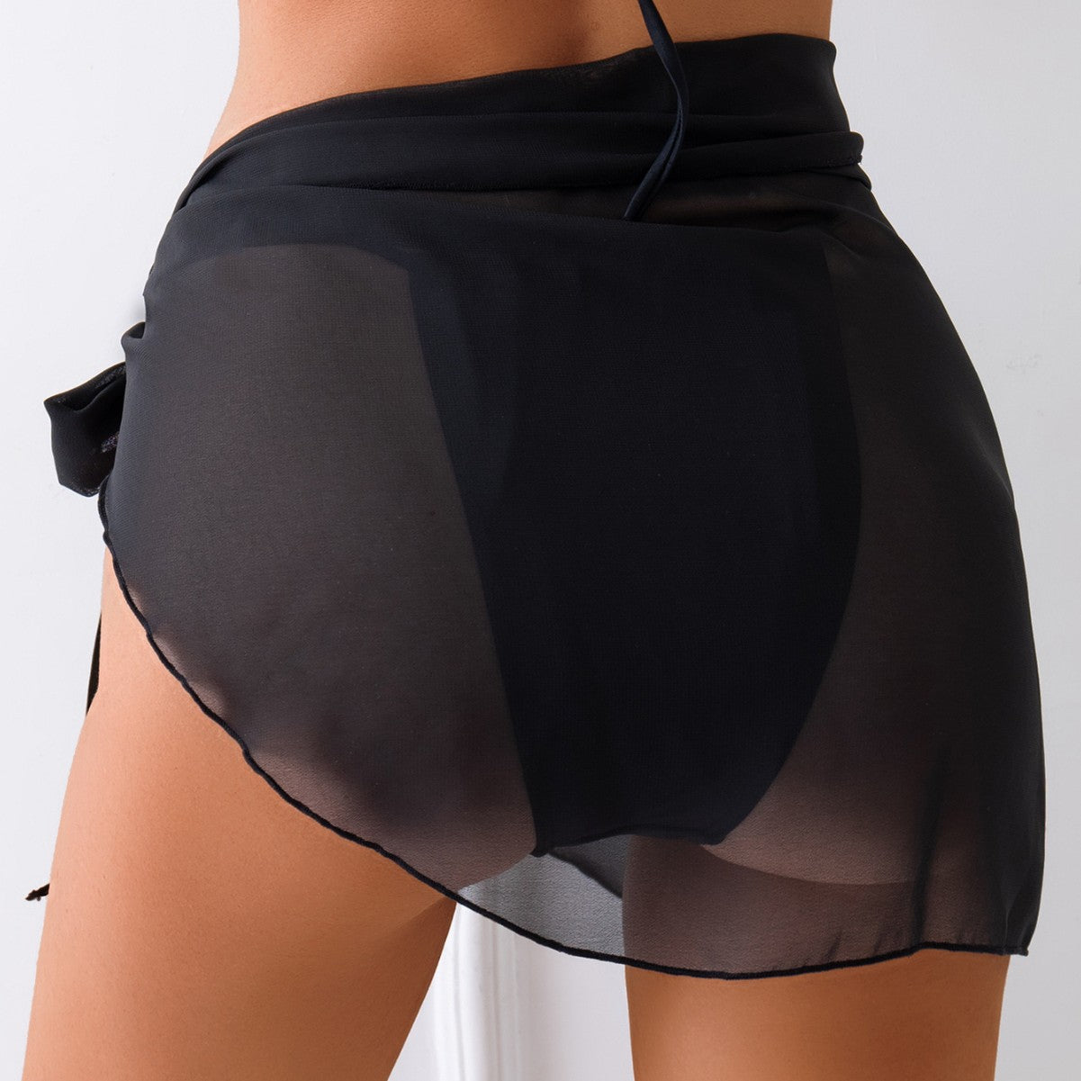 Damen Strandrock mit raffiniertem Knoten und dekorativer Muschelapplikation R&B