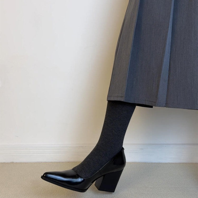 Damen Elegante Pumps mit blockiertem Absatz und edlem Obermaterial R&B