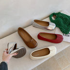 Damen Ballerina-Schuhe mit modischen Einschnitten und bequemer Sohle R&B