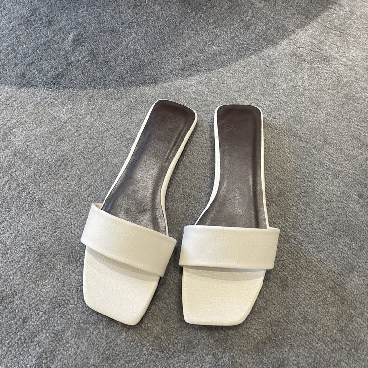 Damen Offene Mules mit breitem Riemen und elegantem Design