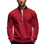 Herren sportliche Jacke mit praktischem Reißverschluss und atmungsaktiven Materialien R&B