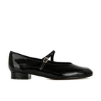 Damen Elegante Ballerinas mit verstellbarem Riemen und luxuriösem Glanz