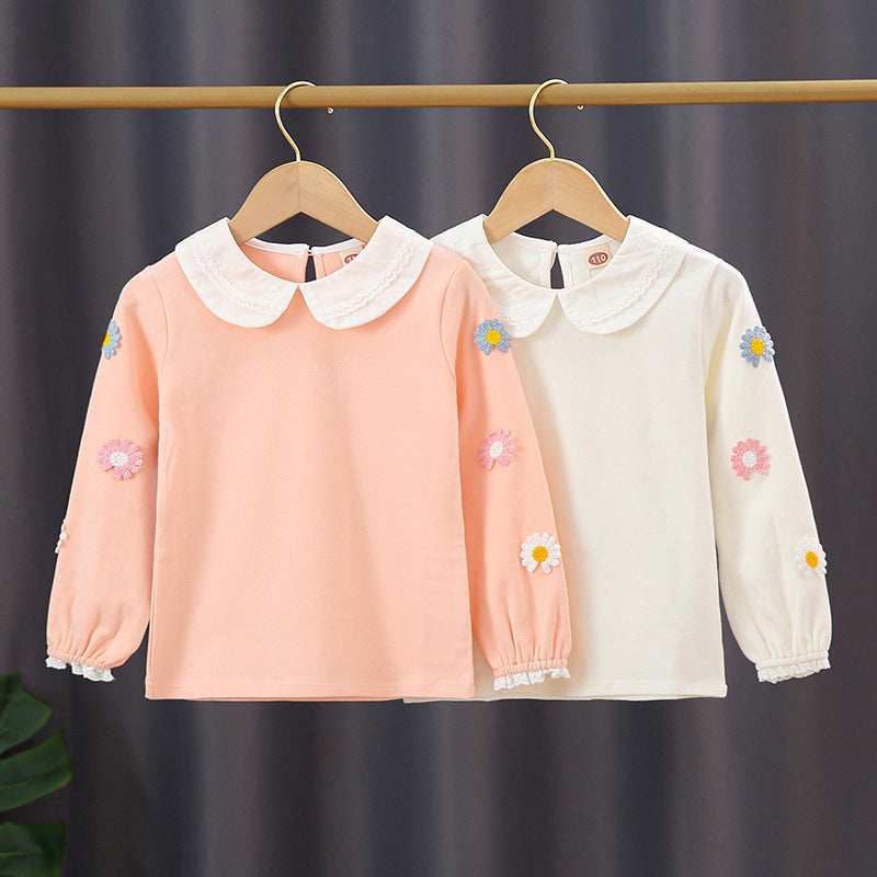 Mädchen Sweatshirt mit floralem Stickdesign R&B