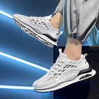 Damen Sportliche Lauf-Sneaker mit atmungsaktiver Mesh-Oberfläche und dämpfender Sohle R&B