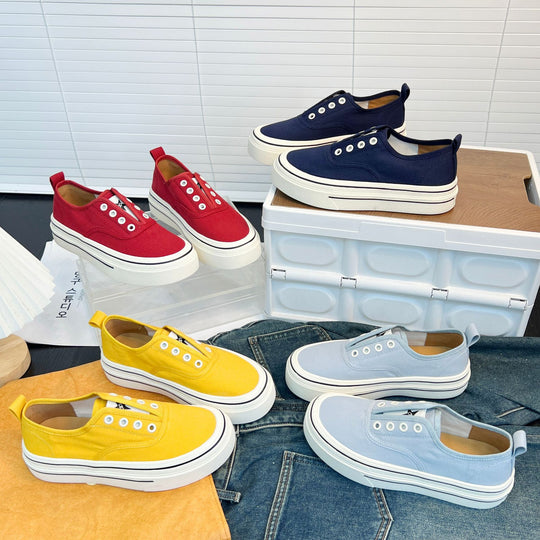 Damen lässige Canvas Sneaker mit komfortabler Innensohle und rutschfester Gummisohle R&B