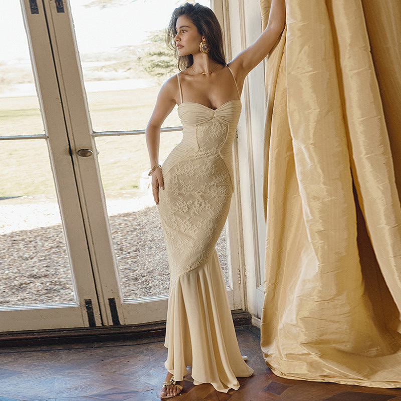 Damen Elegantes Wickelkleid mit Raffungen und asymmetrischem Rock R&B
