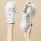Damen bequeme Plateau-Sneaker mit luftiger Einspritzsohle R&B