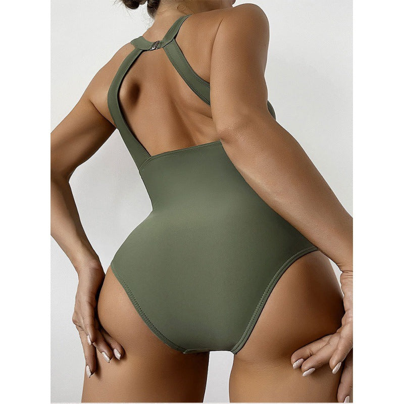 Damen Atemberaubender Badeanzug mit transparenten Einsätzen R&B