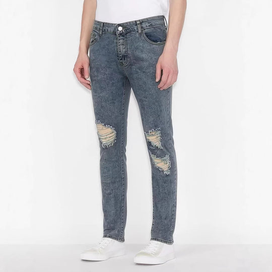 Herren Destroyed Jeans mit modischem Used-Look R&B