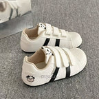 Damen Bequeme Freizeitsneaker mit praktischem Klettverschluss und tierischem Motiv