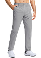 Herren nan elastische Golftwill-Hose mit geradem Schnitt, knitterfreiem Material und verdeckter Reißverschlusstasche R&B