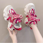 Damen Sportliche Chunky Sneakers mit innovativem Schnürsystem