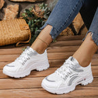 Damen Sportliche Sneakers mit atmungsaktivem Mesh-Obermaterial und komfortabler Dämpfung R&B