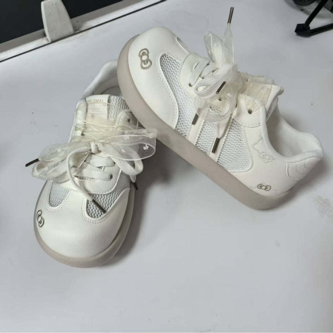 Damen Sneakers mit verspielten Details und atmungsaktiver Mesh-Oberfläche R&B