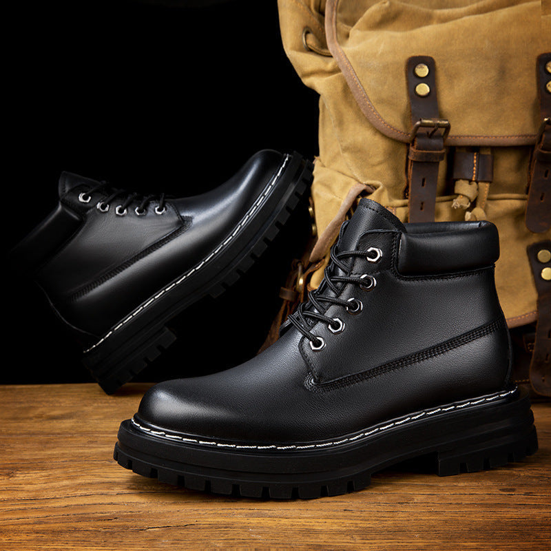 Damen robuste Schnürboots mit rutschfester Profilsohle und atmungsaktivem Obermaterial