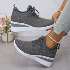 Damen Sportliche Sneakers mit atmungsaktivem Obermaterial und modischem Design R&B