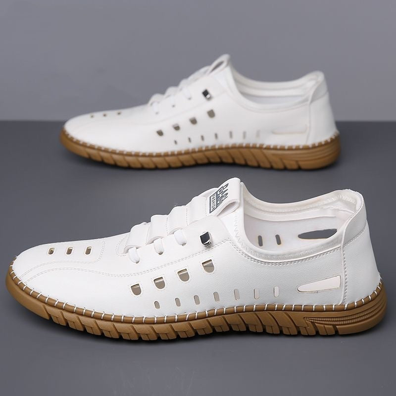 Herren Bequeme und atmungsaktive Freizeit-Sneaker mit elastischem Schnürsystem